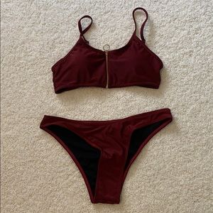 Maroon Bikini